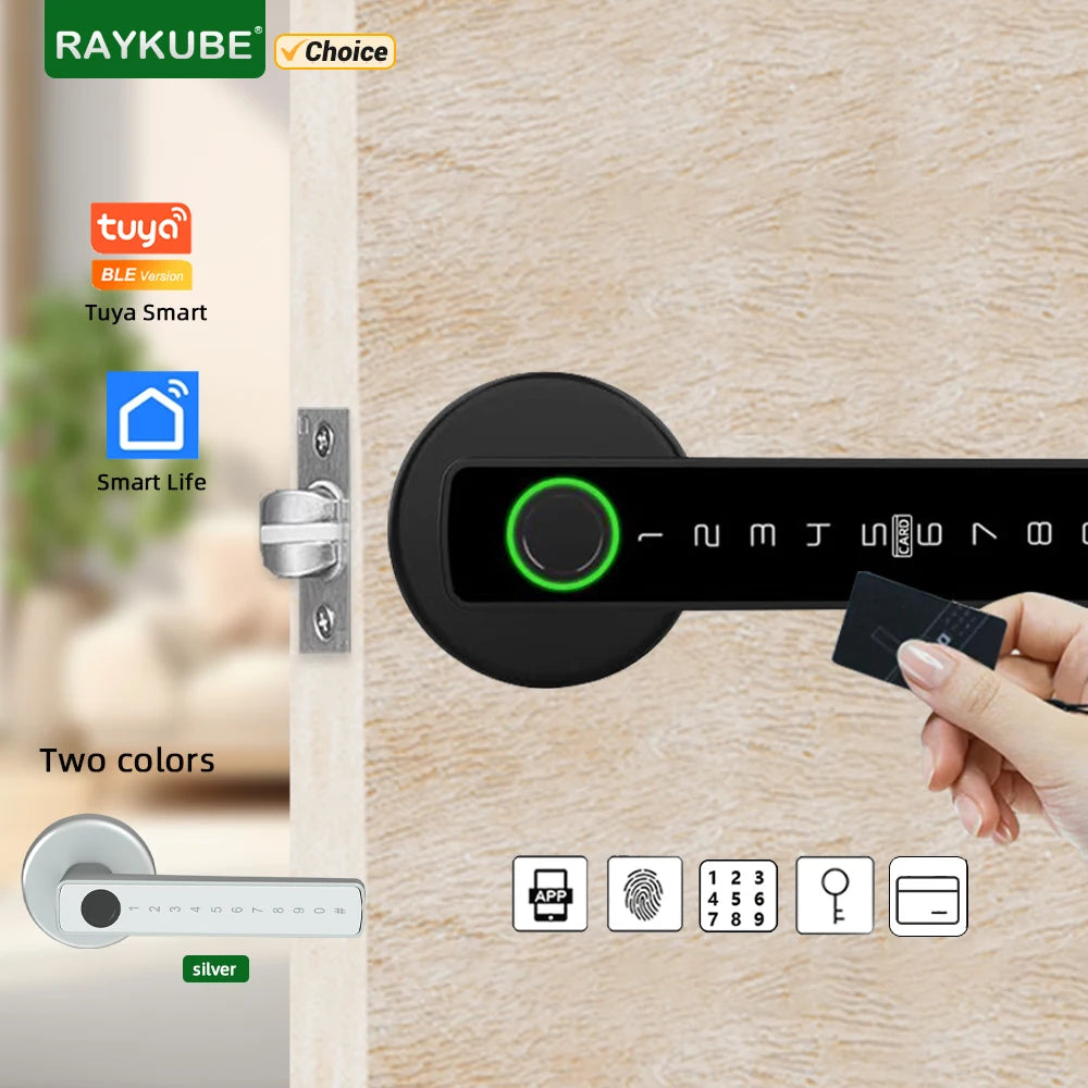 RAYKUBE Fingerprint Door Lock